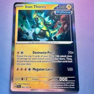iron thorns - 062/162 (holo rare) — pokemon: temporal forces
